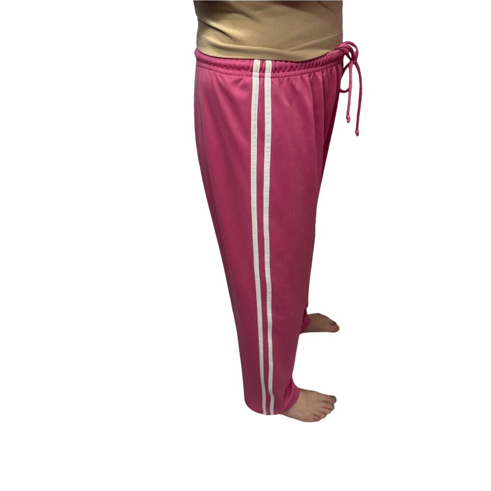 Athletic dept. pink Women's y2k pants 2 stripe drawstring